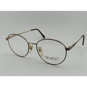 VINTAGE - Laura Ashley Gold / Burgundy Colored 54-17-145 Glasses Frames